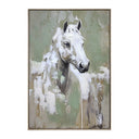 Hand Painted Horse Framed Canvas Wall Art at Online8 Furniture Auckland NZ