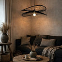 Handcrafted Bamboo Pendant - Black at Online8 Furniture Auckland NZ