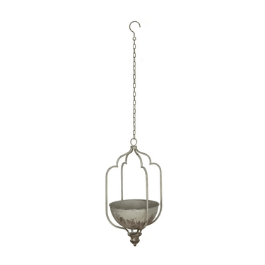 Hanging Antiqued Metal Planter at Online8 Furniture Auckland NZ