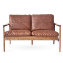 Hans Mid-Century 3 Seat Sofa - Rustic Brown at Online8 Furniture Auckland NZ