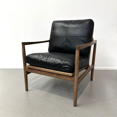 Hans Mid-Century Armchair - Black at Online8 Furniture Auckland NZ
