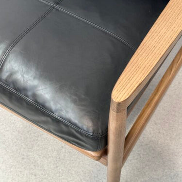 Hans Mid-Century Armchair - Black at Online8 Furniture Auckland NZ