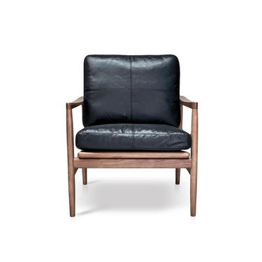 Hans Mid-Century Armchair - Black at Online8 Furniture Auckland NZ
