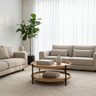 Harper Two Tier Round Coffee Table - Natural at Online8 Furniture Auckland NZ