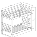 Harriet Bunk Bed with Two Bottom Drawers at Online8 Furniture Auckland NZ