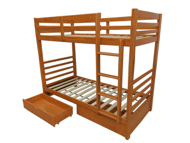 Harriet Bunk Bed with two Single Mattress - Natural at Online8 Furniture Auckland NZ