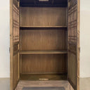 Harvest Carved 2 Door Showcase Cabinet - Reclaimed Elm at Online8 Furniture Auckland NZ