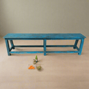 Harvest Wooden Bench - Rustic Blue at Online8 Furniture Auckland NZ