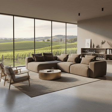 Haven Chaise Sofa (Left-Hand Facing) – Brownie at Online8 Furniture Auckland NZ