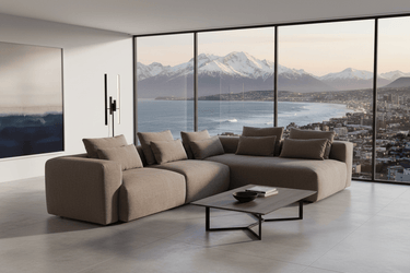 Haven Chaise Sofa (Right-Hand Facing) – Brownie at Online8 Furniture Auckland NZ