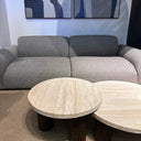 Hearthstone Travertine Coffee Table - Walnut Ash Legs at Online8 Furniture Auckland NZ