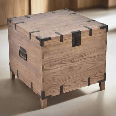 Heirloom Reclaimed Oak Trunk | Side Table | Blanket Chest at Online8 Furniture Auckland NZ