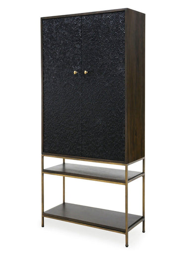 Heirloom Tall Bar Cabinet - Textured Doors at Online8 Furniture Auckland NZ