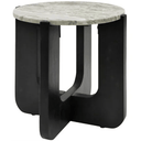 Hendrix Side Table W/ Mirror Top - Black at Online8 Furniture Auckland NZ