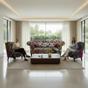 Hereford Chesterfield Patchwork 2 Seater Sofa at Online8 Furniture Auckland NZ