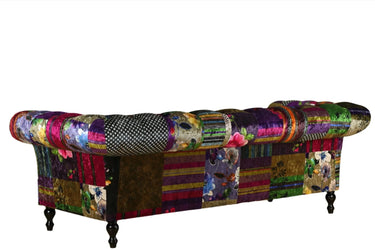 Hereford Chesterfield Patchwork 3 Seater Sofa at Online8 Furniture Auckland NZ