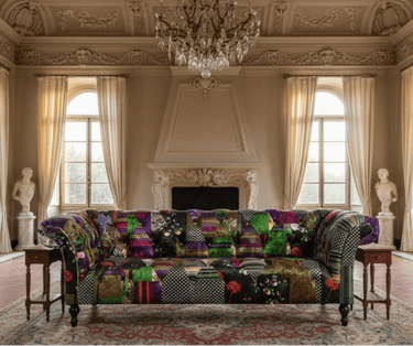 Hereford Chesterfield Patchwork 3 Seater Sofa at Online8 Furniture Auckland NZ