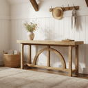 Heritage Elm Arch Console Table - 1540mm at Online8 Furniture Auckland NZ