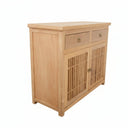 Heritage Elm Slat Buffet Table - 1000mm at Online8 Furniture Auckland NZ