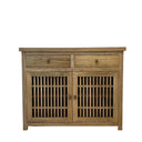 Heritage Elm Slat Buffet Table - 1000mm at Online8 Furniture Auckland NZ