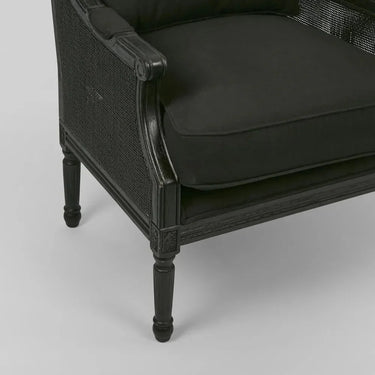 Hicks Rattan Armchair - Black at Online8 Furniture Auckland NZ