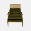 Hicks Rattan Armchair - Natural & Green at Online8 Furniture Auckland NZ