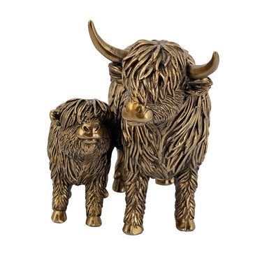 Highland Cattle & Calf Statue at Online8 Furniture Auckland NZ