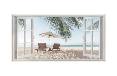 Holiday Dreaming Framed Canvas Wall Art at Online8 Furniture Auckland NZ