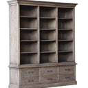 Holloway Reclaimed Elm Bookcase with 6 Drawers at Online8 Furniture Auckland NZ