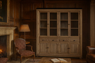 Homestead Large Wall Unit W/ 4 Doors & 4 Drawers - Reclaimed Oak at Online8 Furniture Auckland NZ