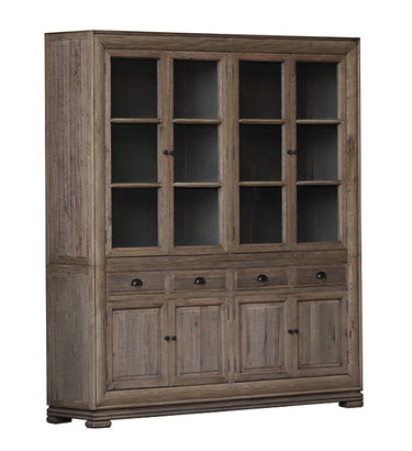 Homestead Large Wall Unit W/ 4 Doors & 4 Drawers - Reclaimed Oak at Online8 Furniture Auckland NZ