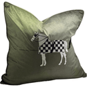 Horse Embroidery Cushion Cover - Green at Online8 Furniture Auckland NZ