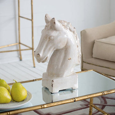 Horse Statue - Classic White at Online8 Furniture Auckland NZ