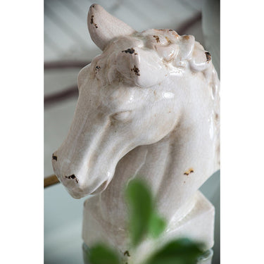 Horse Statue - Classic White at Online8 Furniture Auckland NZ