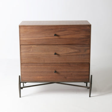 Hudson 3 Drawer Commode – Walnut at Online8 Furniture Auckland NZ