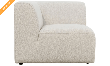 Hugo Corner Sectional Boucle Sofa Seat - Soft Gray at Online8 Furniture Auckland NZ