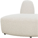 Hugo Curved Sectional Boucle Sofa Seat - Soft Gray at Online8 Furniture Auckland NZ