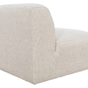 Hugo Straight Sectional Boucle Sofa Chair - Soft Gray at Online8 Furniture Auckland NZ