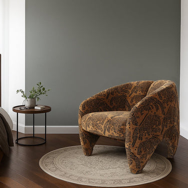 Huntress Accent Chair - Tiger Brown at Online8 Furniture Auckland NZ