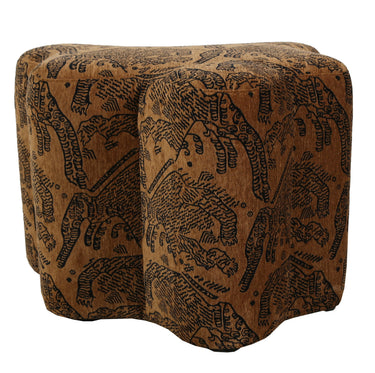 Huntress Ottoman - Tiger/Brown at Online8 Furniture Auckland NZ