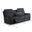 Huntsville Electric Recliner 3 Seater with Console at Online8 Furniture Auckland NZ