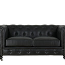 Huskins Chesterfield 2 Seater Sofa - Black at Online8 Furniture Auckland NZ