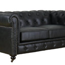 Huskins Chesterfield 2 Seater Sofa - Black at Online8 Furniture Auckland NZ