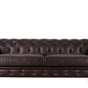 Huskins Chesterfield 3 Seater Sofa - Dark Brown at Online8 Furniture Auckland NZ