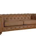 Huskins Chesterfield 3 Seater Sofa - Light Brown at Online8 Furniture Auckland NZ