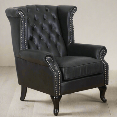 Huskins Chesterfield Large Wingback Armchair at Online8 Furniture Auckland NZ