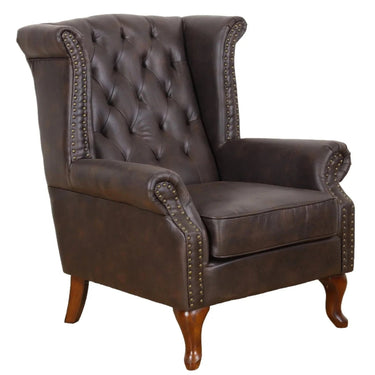 Huskins Chesterfield Large Wingback Armchair at Online8 Furniture Auckland NZ