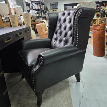 Huskins Chesterfield Large Wingback Armchair at Online8 Furniture Auckland NZ