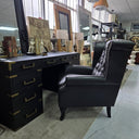 Huskins Chesterfield Large Wingback Armchair at Online8 Furniture Auckland NZ