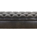 Huskins Chesterfield Ottoman with Storage - Black at Online8 Furniture Auckland NZ